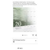 Arch Acrylic Tabletop Number Signs 5" x 7" #s