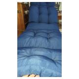 Really Nice Blue Chaise Lounge Cushion No Slip