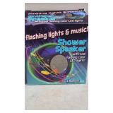 New  Flashing Lights & Music Bluetooth Shower