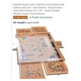 NEW 1500 Pc Puzzle Board w/ 6 Drawers & Plastic