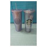 (2) Starbucks Drink Cups