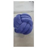 NEW 8" Knot Throw Pillow, Blue*similar to