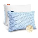 2 New King Size Bed Pillows Shredded Memory Foam