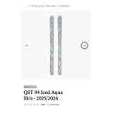 NEW $750 - Qst 94 Iced Aqua Skiis Only, 67.5"