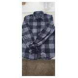 NEW Size Large Soft Knit Flannel Shirt w/ Snap