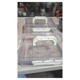 2 New 8.5 "x 11" Storage Boxes With Latch Lids.