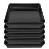 NEW 5 Pk - 6" Square Potted Plant Saucer,