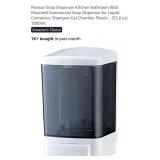 NEW 33.8 oz Manual Soap Dispenser, Wall Mounted
