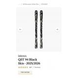 NEW $750 - Qst 94 Black Snow Skis Only, 64.5"