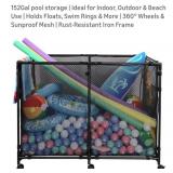 NEW 152 Gal Pool Storage w/ 360ï¿½ Wheels, Holds