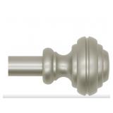Nickel Curtain Rods for Windows 48-84 inch,3/4