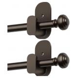 2 New Curtain Rods No Drilling for Windows 32 to