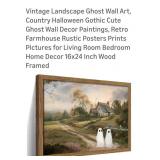 (New)16" x 24" Ghost Wall Art Landscape Picture