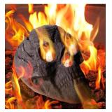 New Fire Pit Skull 8.7 Inch Halloween Imitated