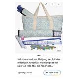 NEW American Mahjong Set w/ Floral Quilted