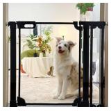 Clear Acrylic Baby Gate 29.5-37.8" Wide Pressure