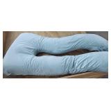 U-Shape Body/Maternity Pillow, Fuzzy Light Green