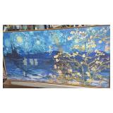 New Starry Night and Apricot Blossom Painting