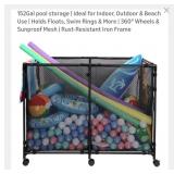 NEW 152 Gal Pool Storage w/ 360ï¿½ Wheels, Holds