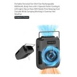 NEW Portable Waist Fan, LED Light, Rechargeable,