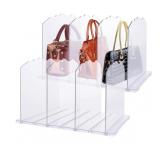 2PCS Purse Organizer for Closet, Adjustable