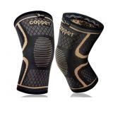 New Copper Knee Braces for Men and Women (2 pack)