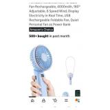 (New) Handheld Portable Fan ( light blue)