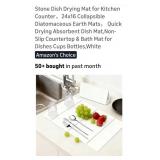 (New) 24" x 16"  Stone Dish Drying Mat (