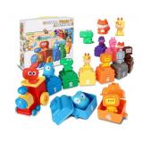 New Montessori Zoo Train Toys for 1 2 3 Years Old