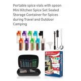 Portable Spice Vials with spoon
