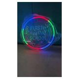 (NEW) Neon Mood Light" Happy First Day of School