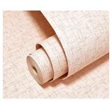 Burlap Textured Peach Wallpaper - Elegant
