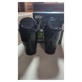 2 New Cup Holder Trash Cans.   Gift Boxed