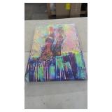 (New) Abstract Wall Art on Canvas (24" x 35")