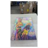 (New) Abstract Wall Art on Canvas (24" x 35")