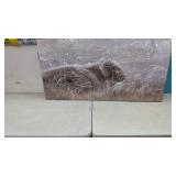 (New) Buffalo Wall Art  on Canvas ( 29" x 58")