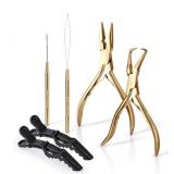 New Hair Extension Beading Tool Kit Stainless