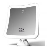 New 20x Magnifying Makeup Mirror with LED Lights,