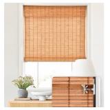 Cordless Bamboo Roman Shades, Light Filtering