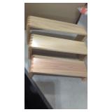 2 sets of Wood Shelves Graduating Size
