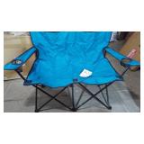 New Blue Loveseat Style Double Camp Chair, 40" L