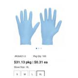 XL Blue  Disposable Gloves: Food-Grade/Gen