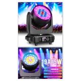 LED Moving Head Light 19x15W Stage Lights DJ