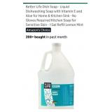 1 Gallon Better Life Dish Soap Refill  (lemon