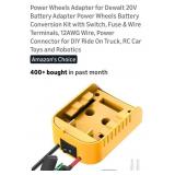20v Power Wheels adapter for 20v DeWalt Adapter