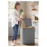 New Laundry Hamper with Lid, 3-Section Large