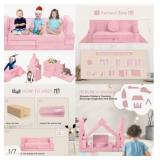 New 18 PC Pink Kids Couch/Fort Set