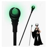 New Light-Up Wizard Staff with Green Crystal Ball