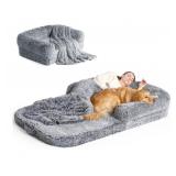 New  Foldable Human Dog Bed, 72"x44"x11"
