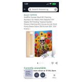 Graffitic Human Skull DIY Paint by Numbers for